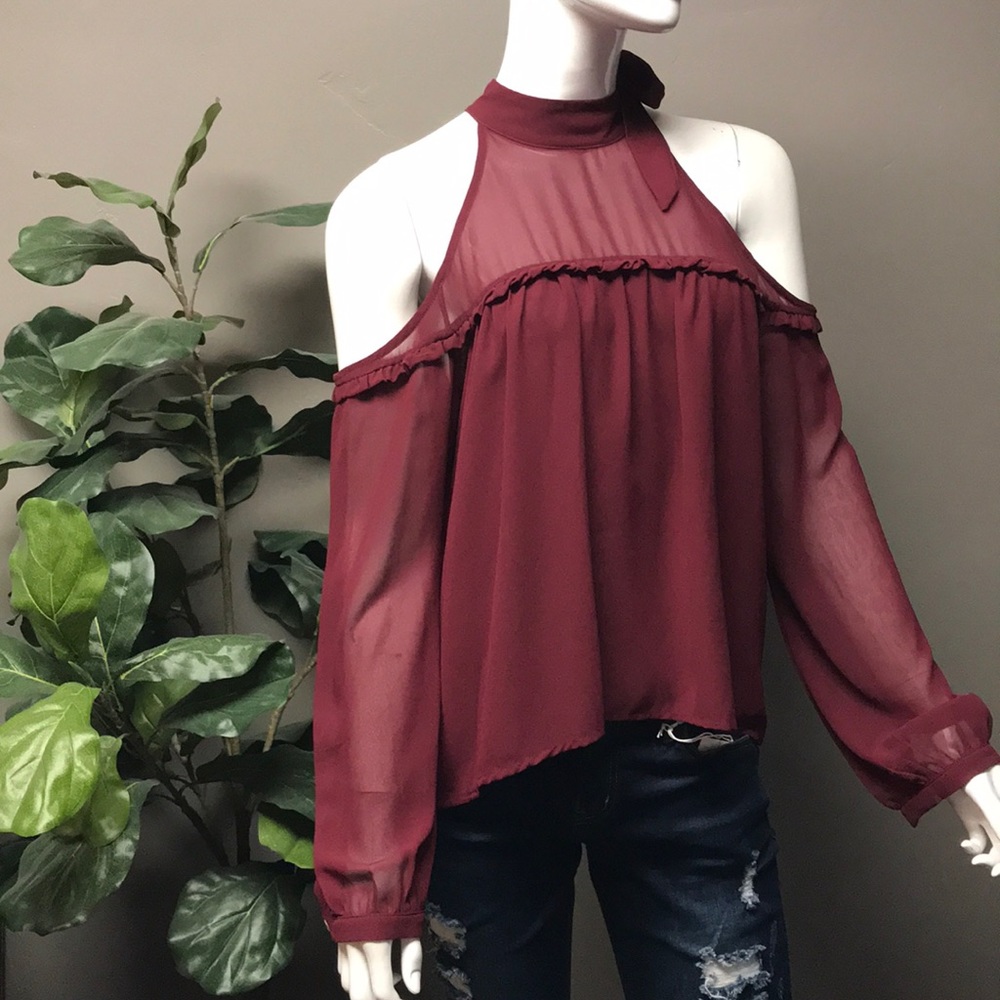 Burgundy Blouse